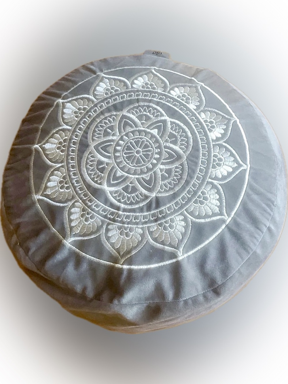 FLORENSI Large Velvet Meditation Cushion Supportive Floor Pillow 16 x 5” Mandala